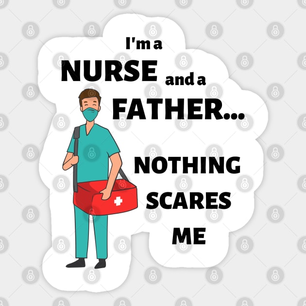 Fathers Day Nurse Sticker by JustCreativity